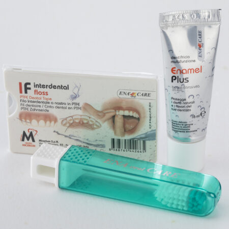 Dental Travel Kit • Spazzolino, Dentifricio e Filo Interdentale